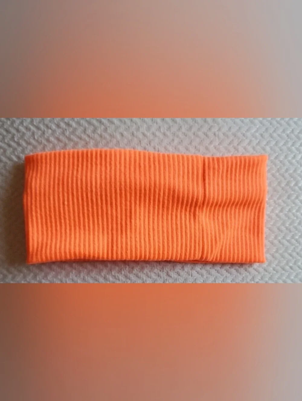 Free People Super Soft Wide Headband/Neon Orange